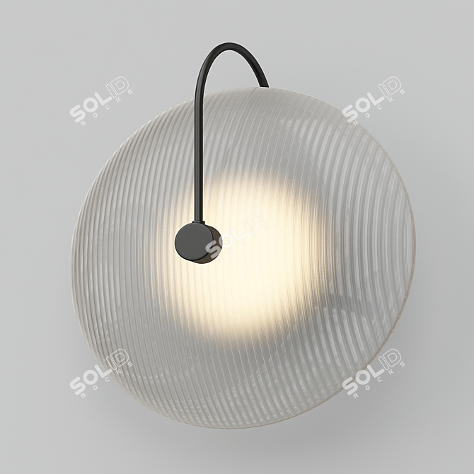 Elegant Gilbert Wall Sconce 3D model image 2
