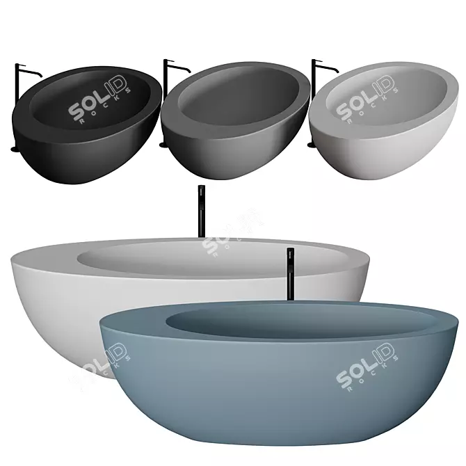 Cielo Le Giare Freestanding Bathtub 3D model image 1