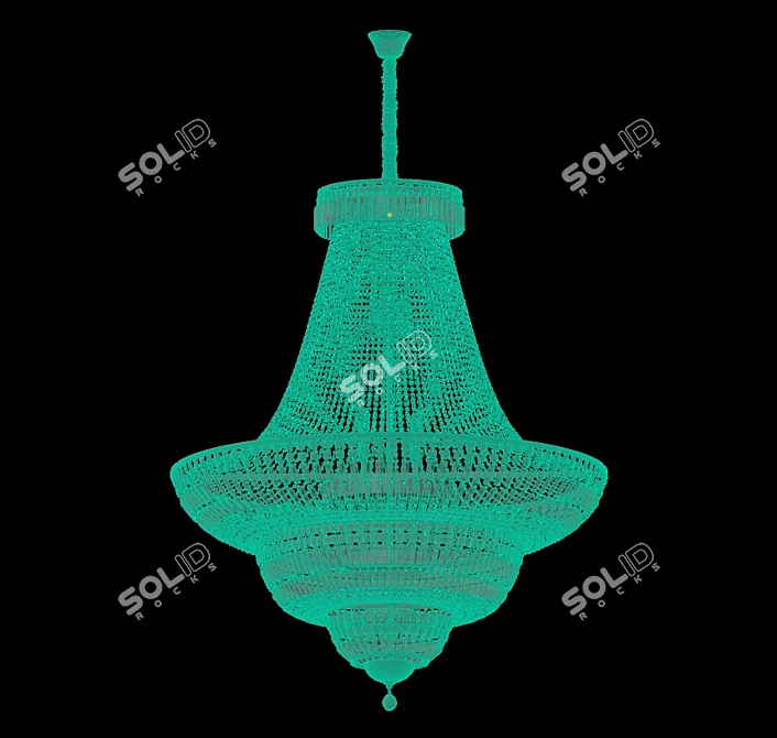 Luxury Diana Chandelier 3D model image 2