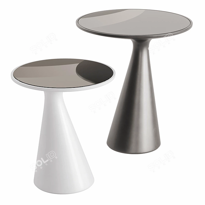 Cattelan Peyote 2021 Lacquer Side Table 3D model image 7