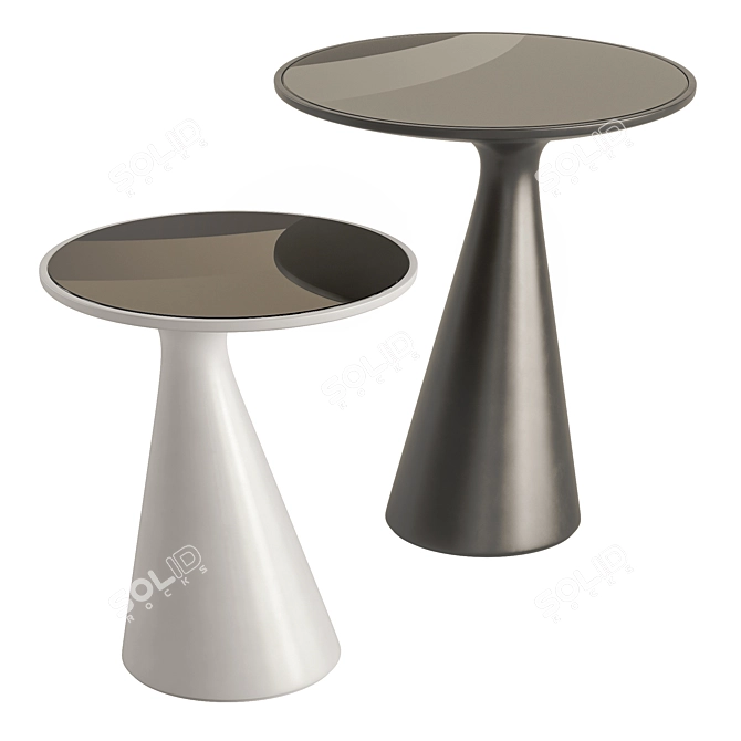 Cattelan Peyote 2021 Lacquer Side Table 3D model image 8