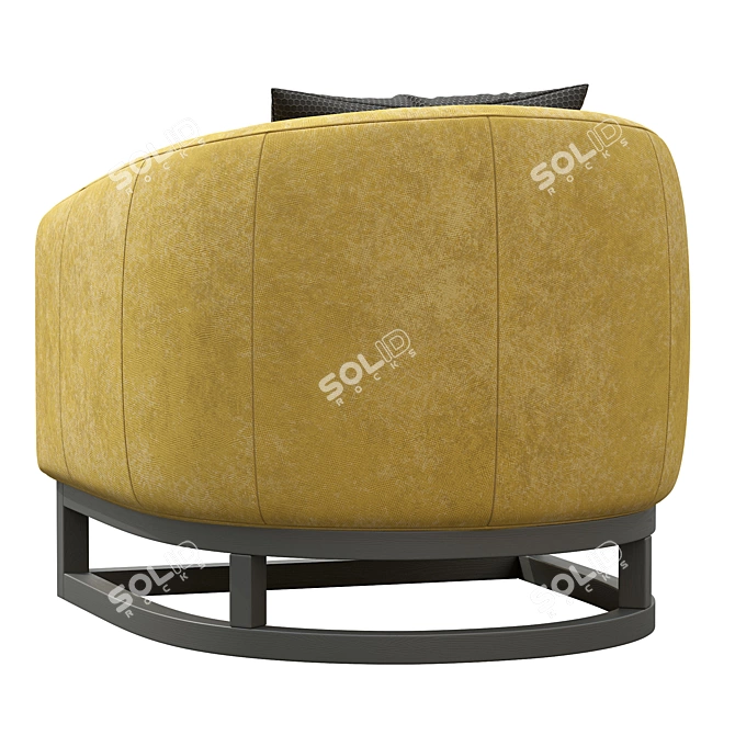 Elegant Heston Tub Chair 3D model image 3