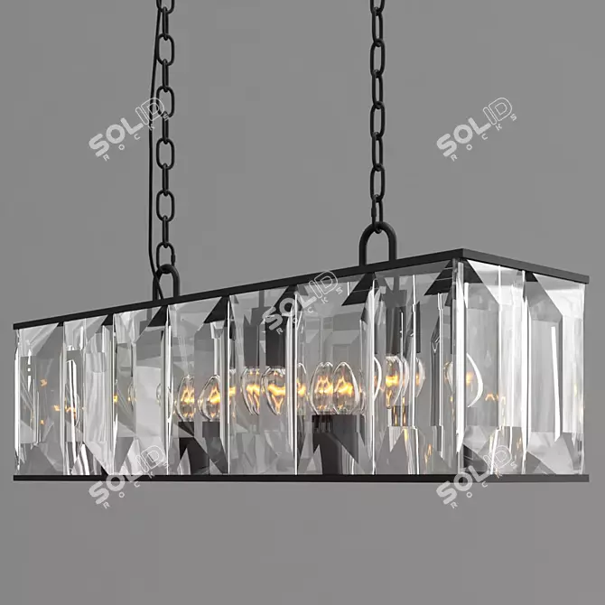 Vitaluce Pendant Chandelier 3D model image 1