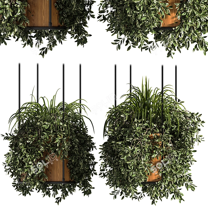 Modern Indoor Plant Stand 3D model image 1