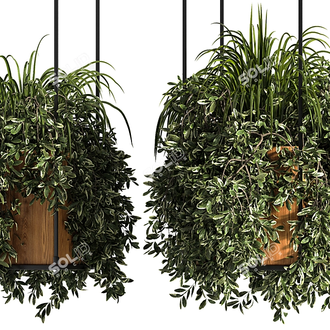 Modern Indoor Plant Stand 3D model image 2