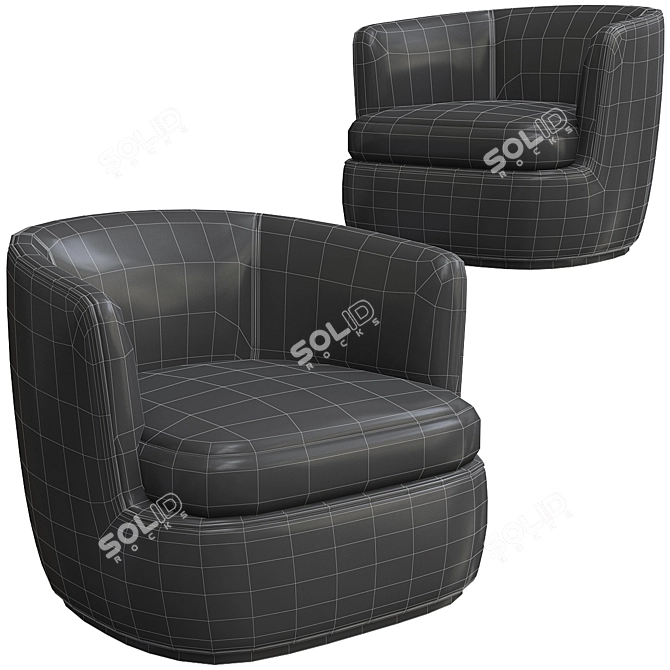 Elegant Apollo Armchair: Modern Design 3D model image 2