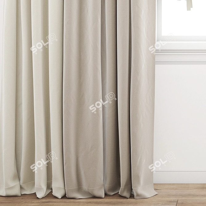 Polygonal Model Curtain 3D model image 3