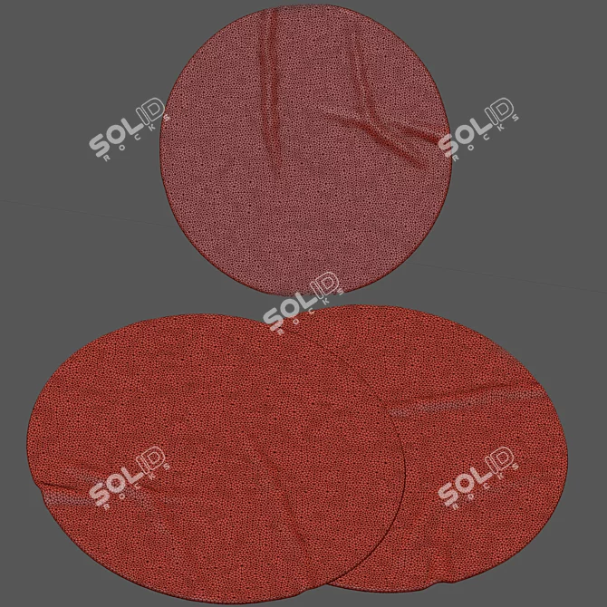 Title: Luxury Round Rug Collection 3D model image 2