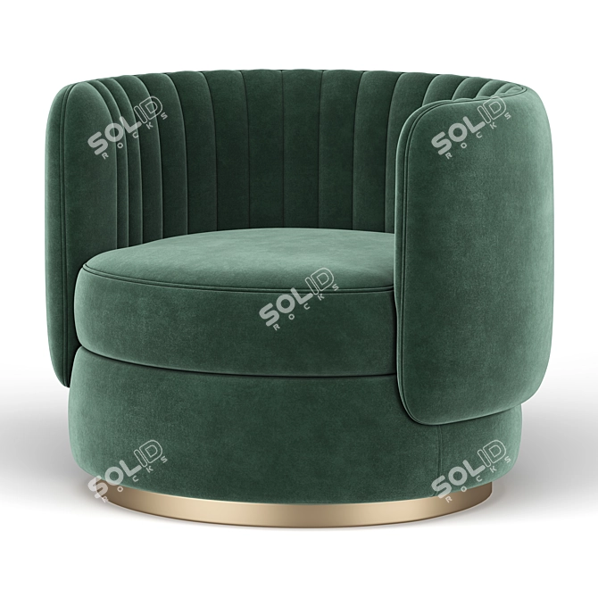 Modern Comfort: Davy Armchair 3D model image 3