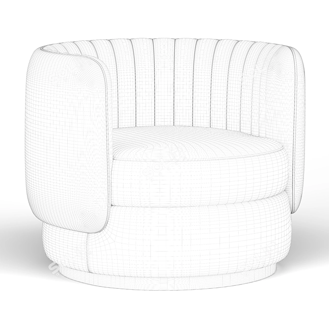 Modern Comfort: Davy Armchair 3D model image 5
