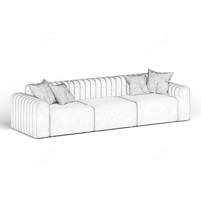 Modern Riff Sofa: Versatile Elegance 3D model image 3