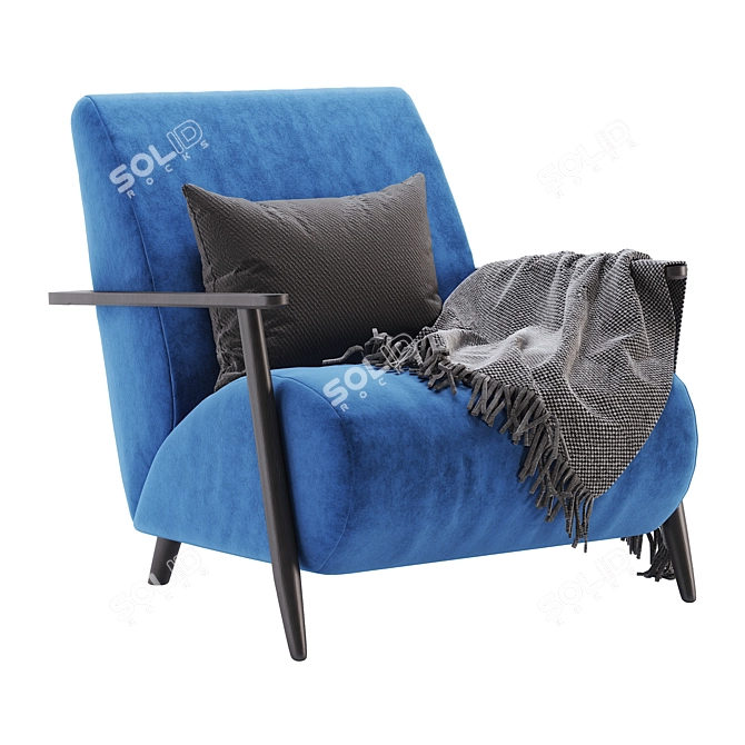 Marthan Home Armchair: Modern Comfort in Every Detail 3D model image 4