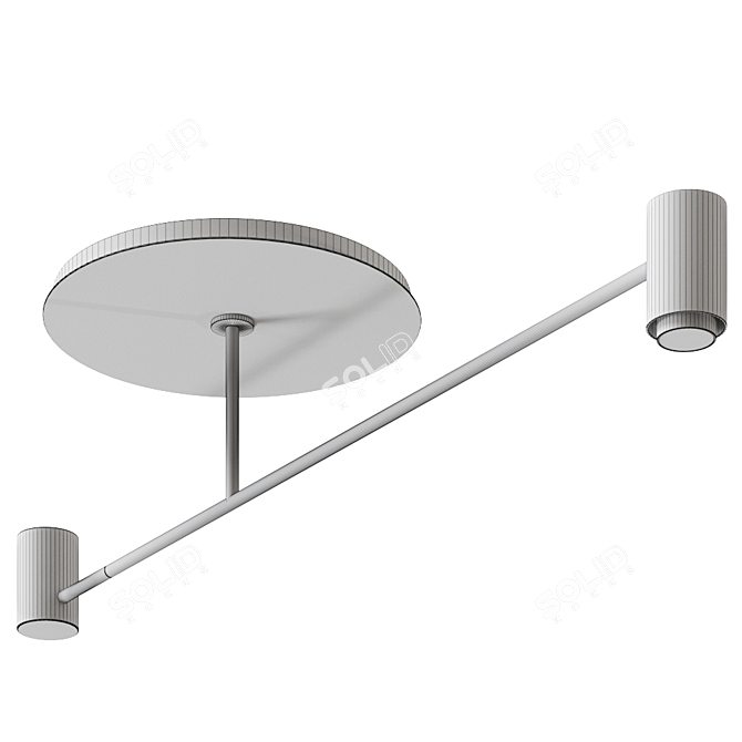 Melanocetus Pendant Lamp: Sleek & Stylish Illumination 3D model image 3