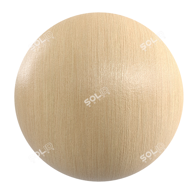 Beige Pine - PBR Wood Texture 3D model image 1