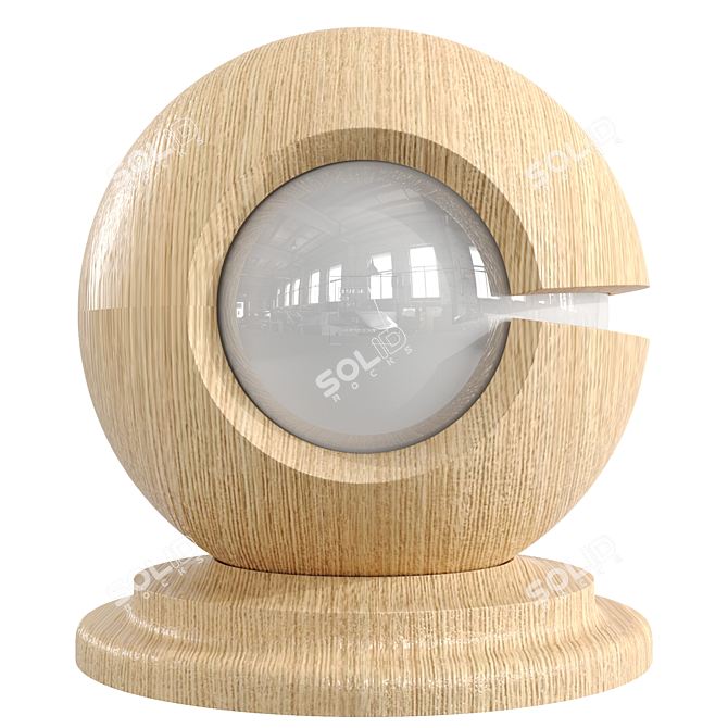 Beige Pine - PBR Wood Texture 3D model image 3