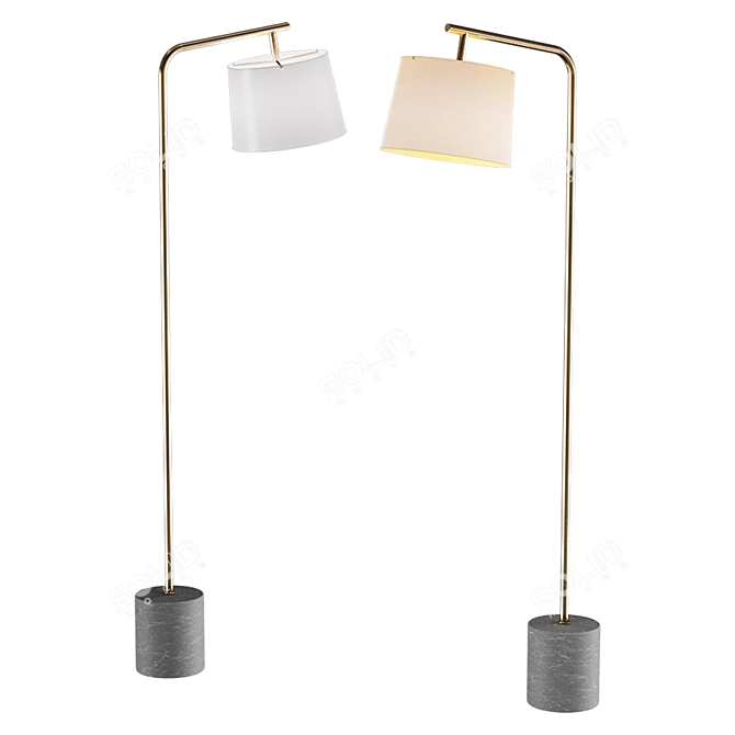 Scandi Style Floor Lamp | Alslev FL 3D model image 1