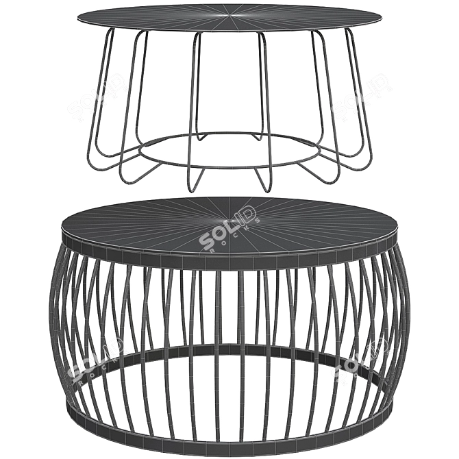 Modern Chic Coffee Tables 3D model image 2