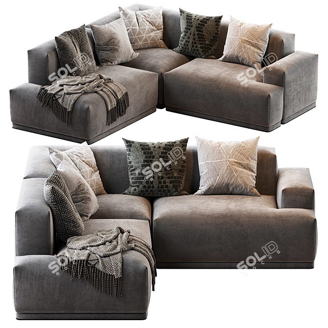 Connect Modular Sofa: Stylish and Versatile Seating Solution 3D model image 6