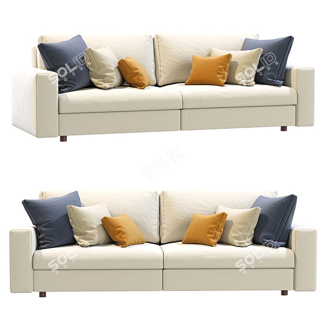 Elegant Prostoria Classic Sofa 3D model image 2