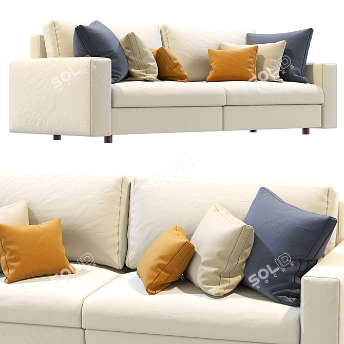 Elegant Prostoria Classic Sofa 3D model image 3