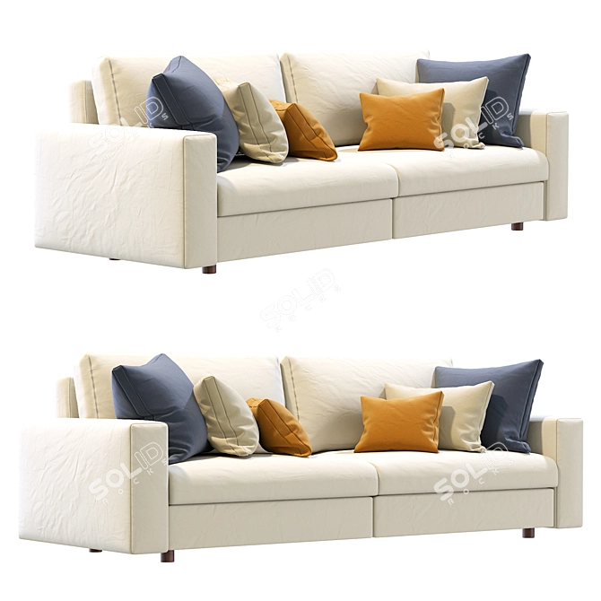 Elegant Prostoria Classic Sofa 3D model image 6