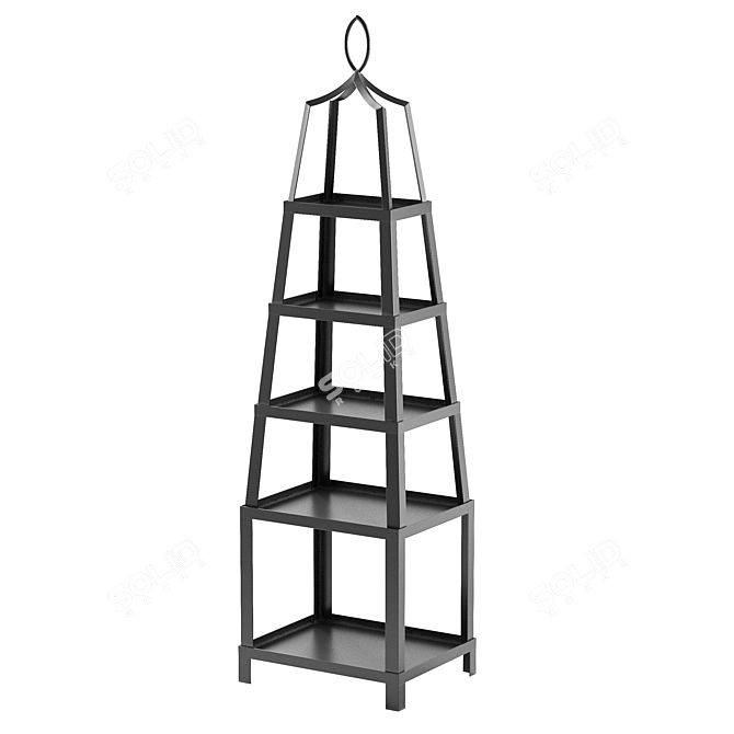 Elegant Grand Tour Etagere - Ballard Designs 3D model image 1