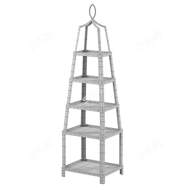 Elegant Grand Tour Etagere - Ballard Designs 3D model image 2