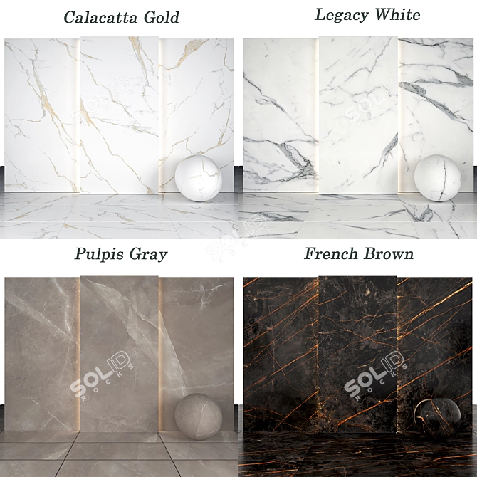 Luxury Marble Collection 3D model image 2