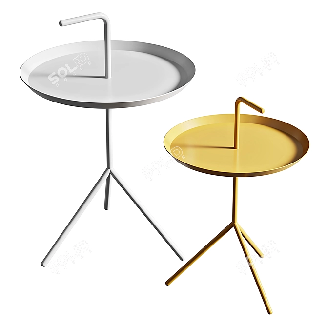 Modern Scandinavian HAY DLM Coffee & Side Tables 3D model image 1