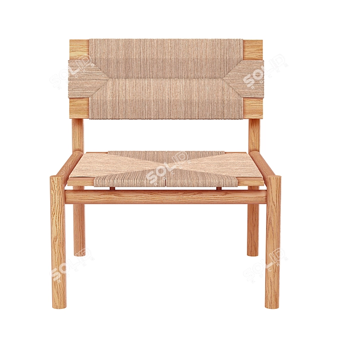 Portuguesa Lounge Chair: Stylish and Versatile 3D model image 2