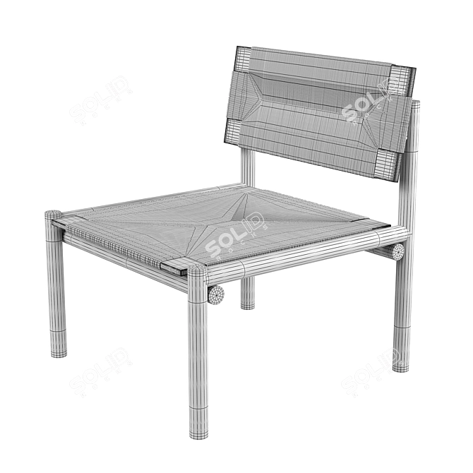 Portuguesa Lounge Chair: Stylish and Versatile 3D model image 3