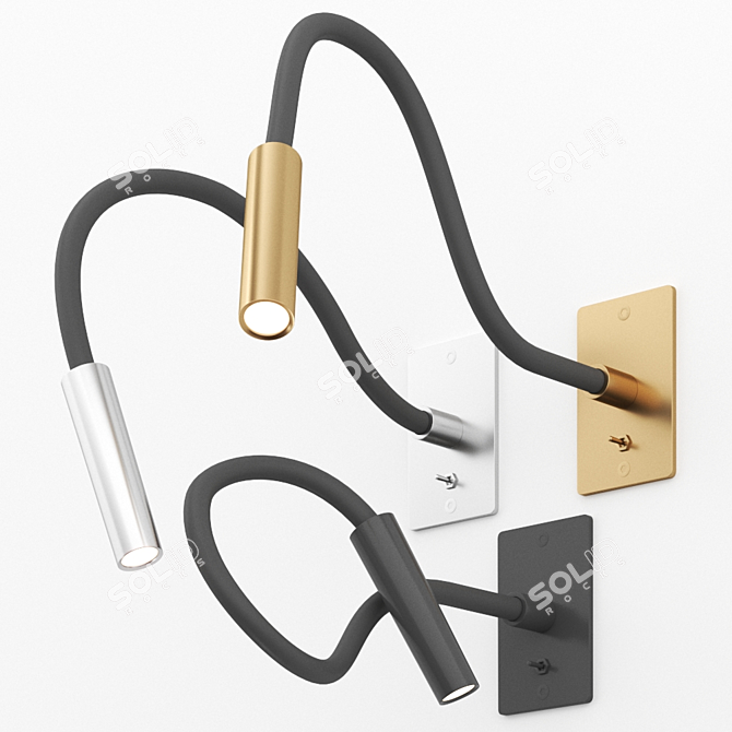 Illuminate your space with Scar LED Wall Lamp 3D model image 1