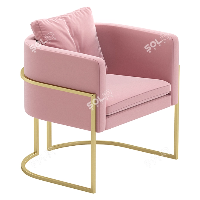 Cazarina's Las Vegas Armchair: Sleek and Stylish 3D model image 4