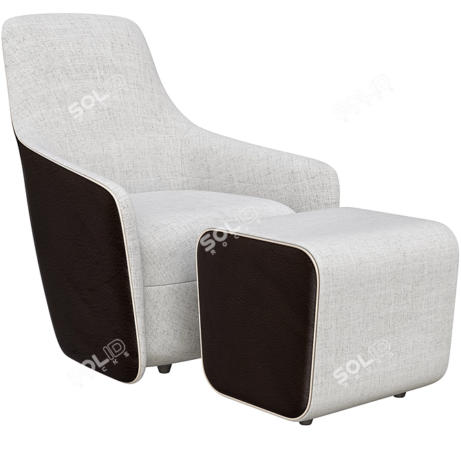 Modern Armchair Design by Norman Foster 3D model image 1