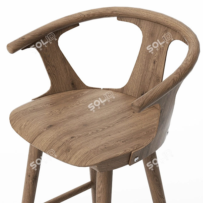 Modern SK9 Barstool - Stylish and Functional 3D model image 2