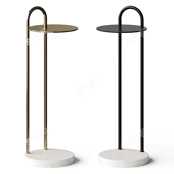 Elegant Briony Side Table 3D model image 1