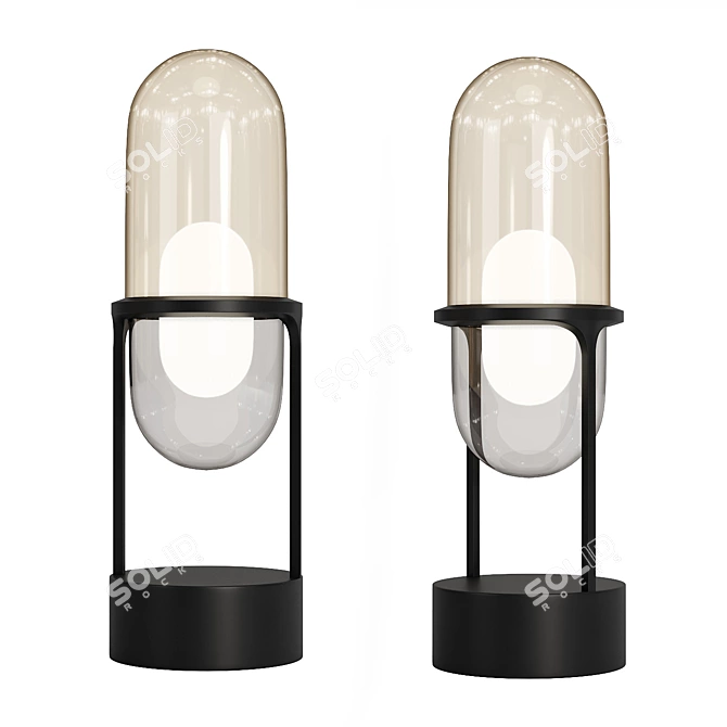 Minimalist Table Lamp Pille T 3D model image 1