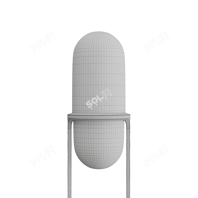 Elegant Floor Lamp - Pille F 3D model image 2