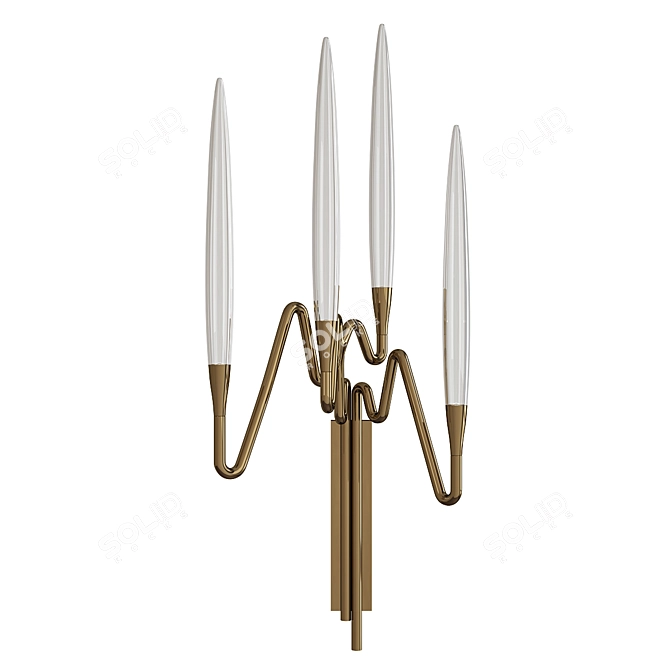 Il Pezzo 3 Wall Sconce: Modern Elegance 3D model image 1