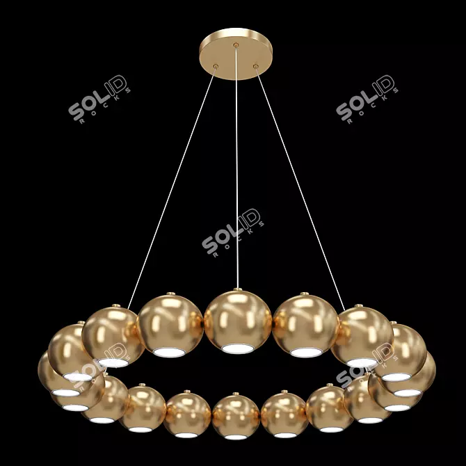 Elegant Timebeus Pendant 3D model image 1