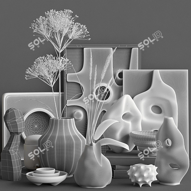 Elegant Decor Set: 3ds Max & V-Ray 3D model image 7