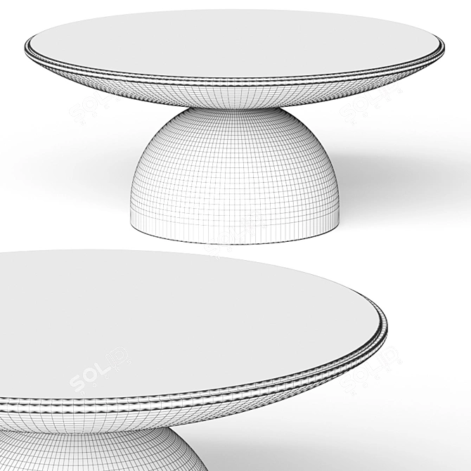 Parveen Round Coffee Table by Lulu & Georgia 3D model image 2