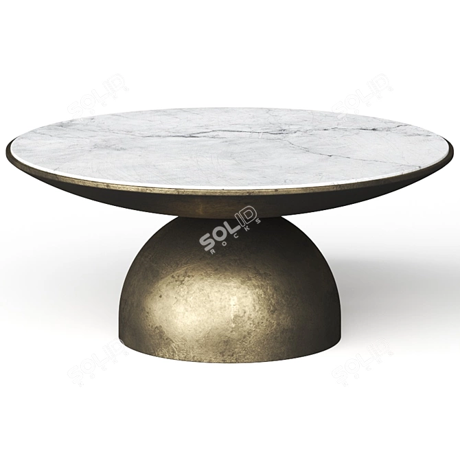 Parveen Round Coffee Table by Lulu & Georgia 3D model image 4