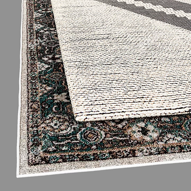 Elegant Ankara Rug: 2015 Design 3D model image 2