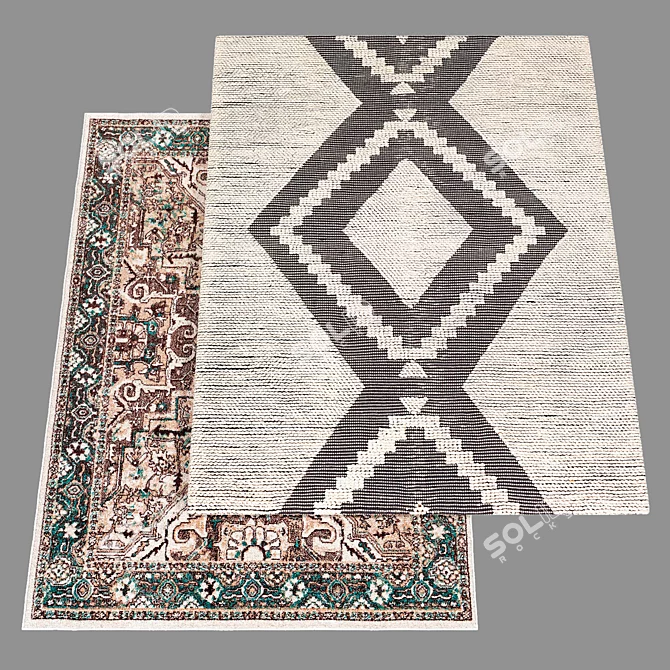 Elegant Ankara Rug: 2015 Design 3D model image 3