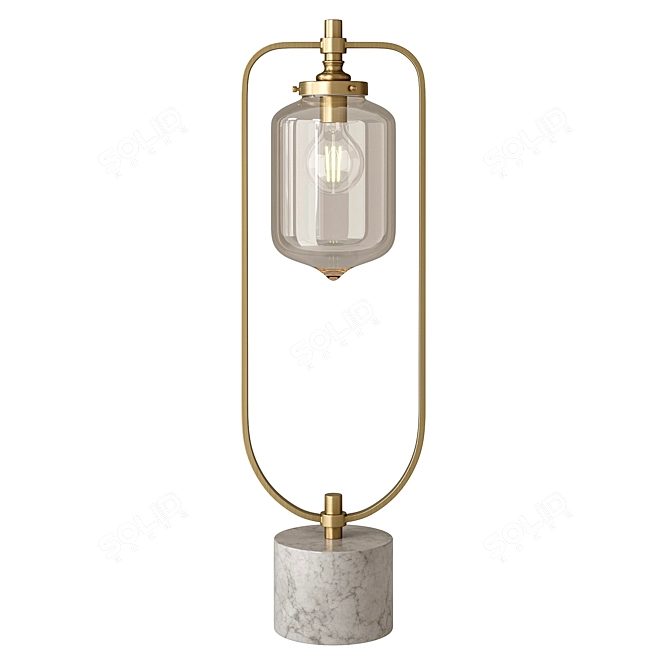 Elegant Barclay Table Lamp 3D model image 3