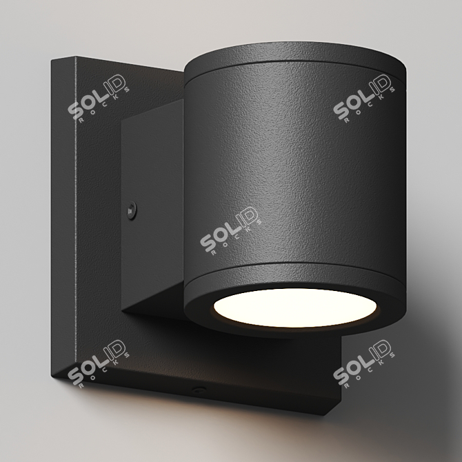 Title: Runyon Outdoor Wall Sconce 3D model image 3