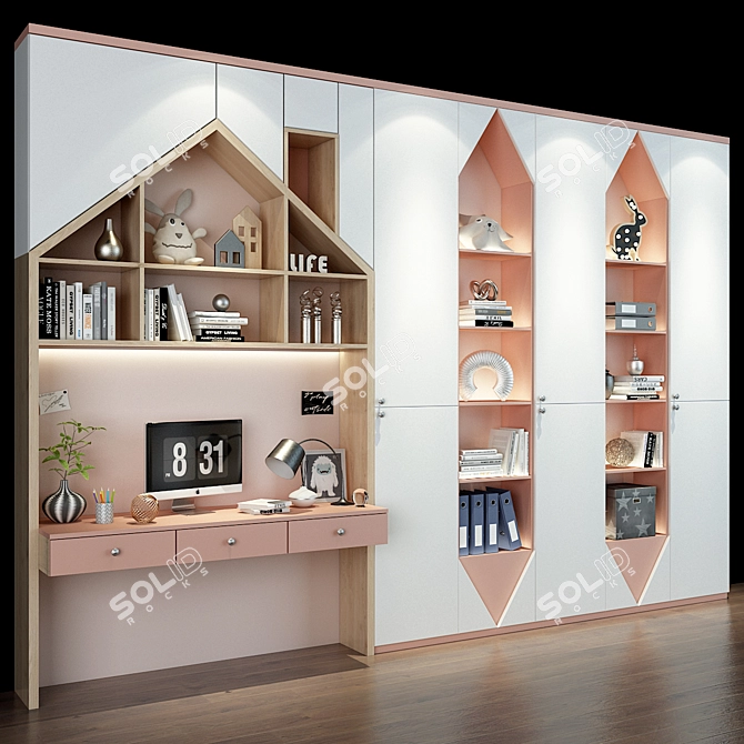 Kids' Corner Collection: Fun and Functional Furniture 3D model image 3