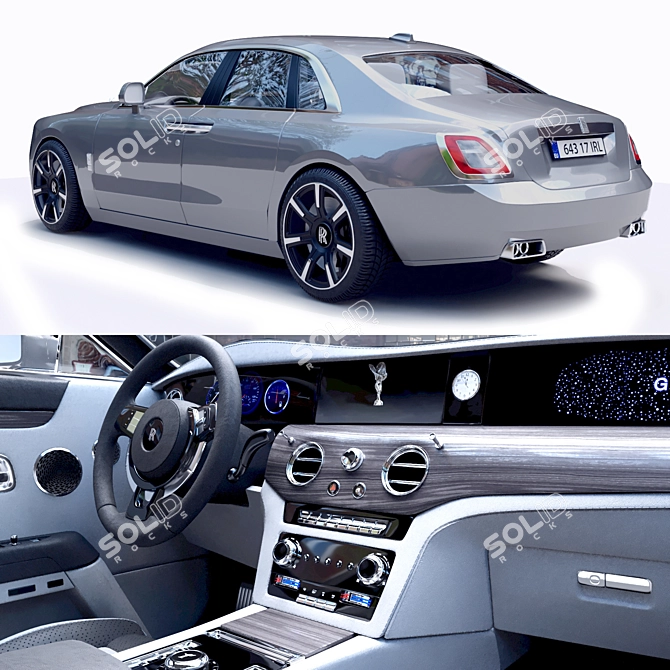 Luxury Rolls-Royce Ghost: Exquisite Detailing 3D model image 2