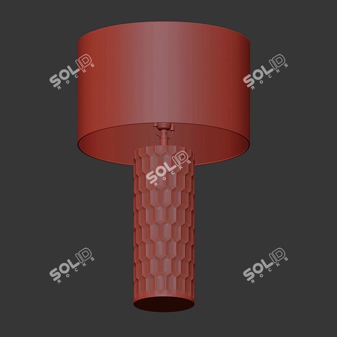 Elegant Flow Decor Table Lamp 3D model image 3